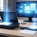 Képeken irodai szkennerek különféle típusai és a dokumentumok digitális feldolgozása